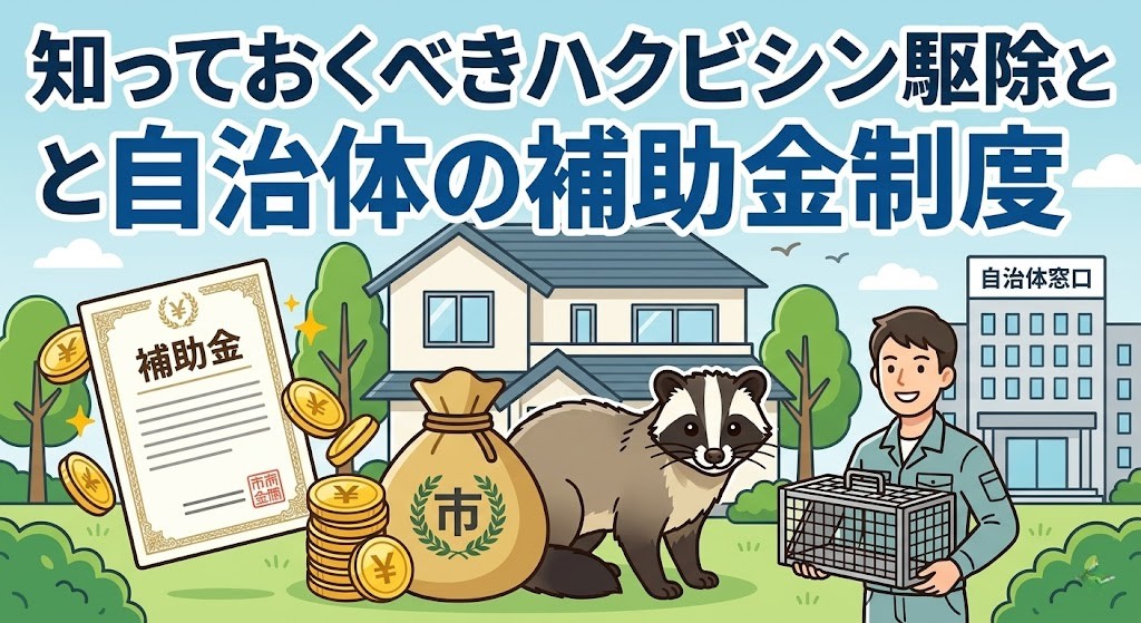 知っておくべきハクビシン駆除と自治体の補助金制度