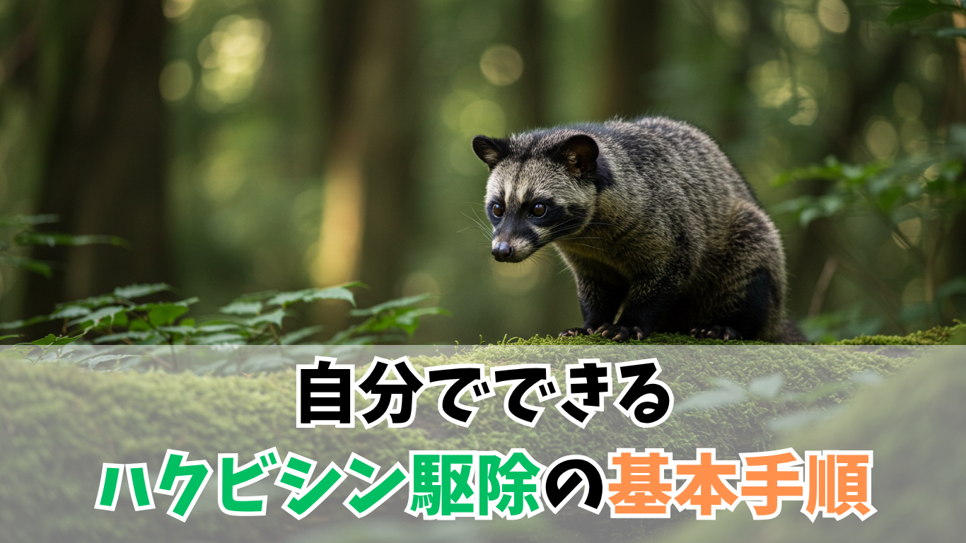 自分でできるハクビシン駆除の基本手順