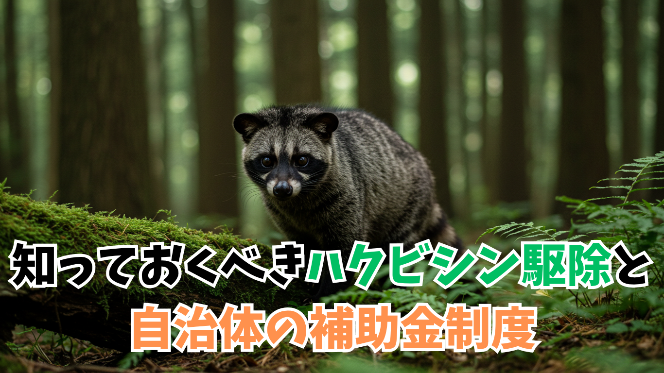知っておくべきハクビシン駆除と自治体の補助金制度