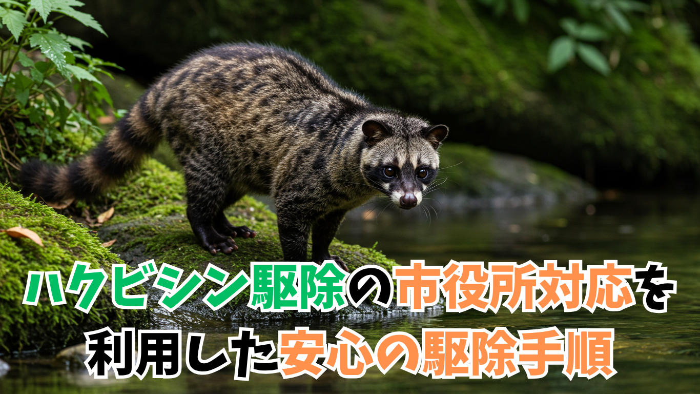 ハクビシン駆除の市役所対応を利用した安心の駆除手順