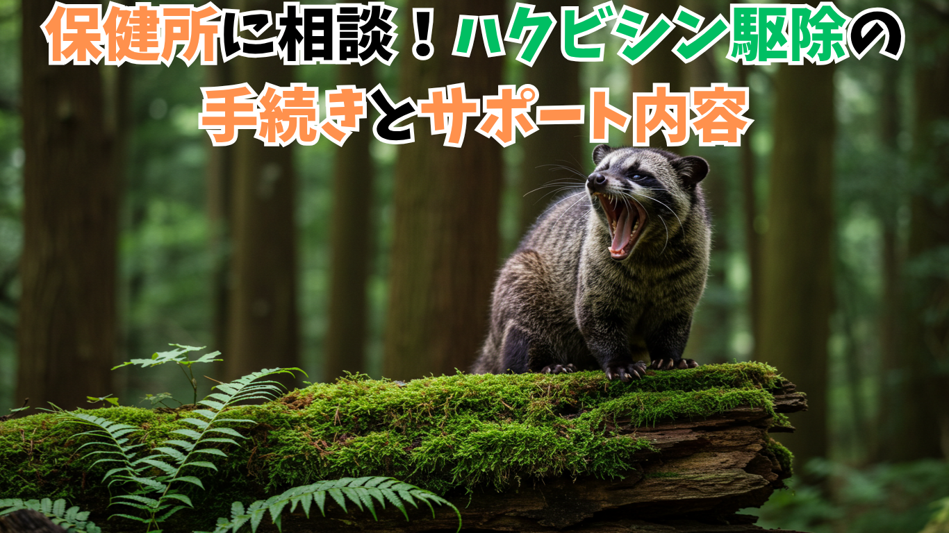 保健所に相談！ハクビシン駆除の手続きとサポート内容