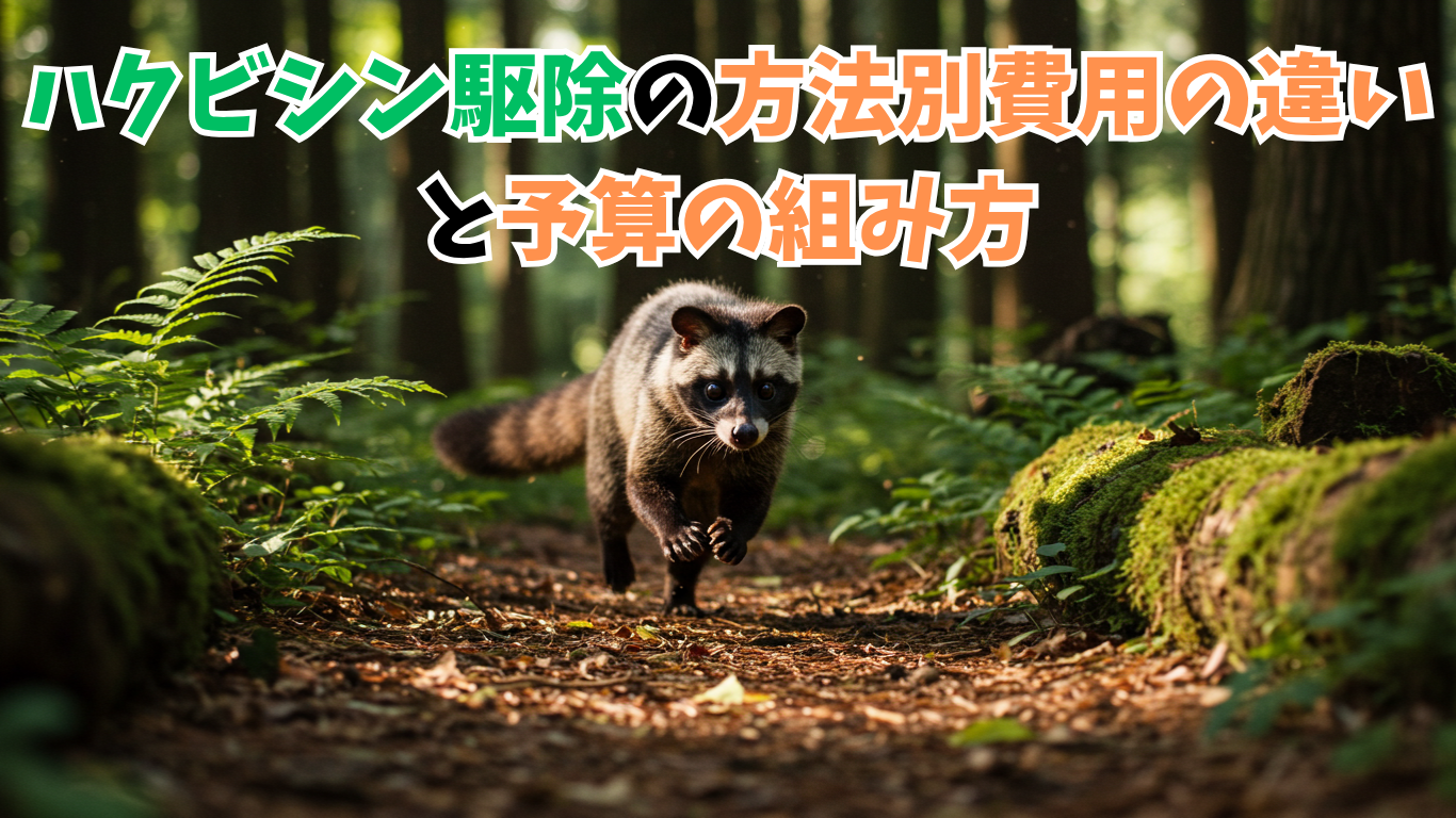 ハクビシン駆除の方法別費用の違いと予算の組み方