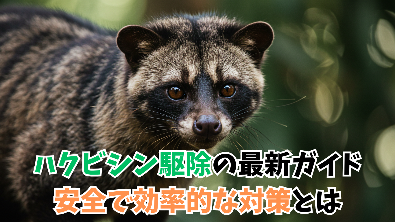 ハクビシン駆除の最新ガイド：安全で効率的な対策とは
