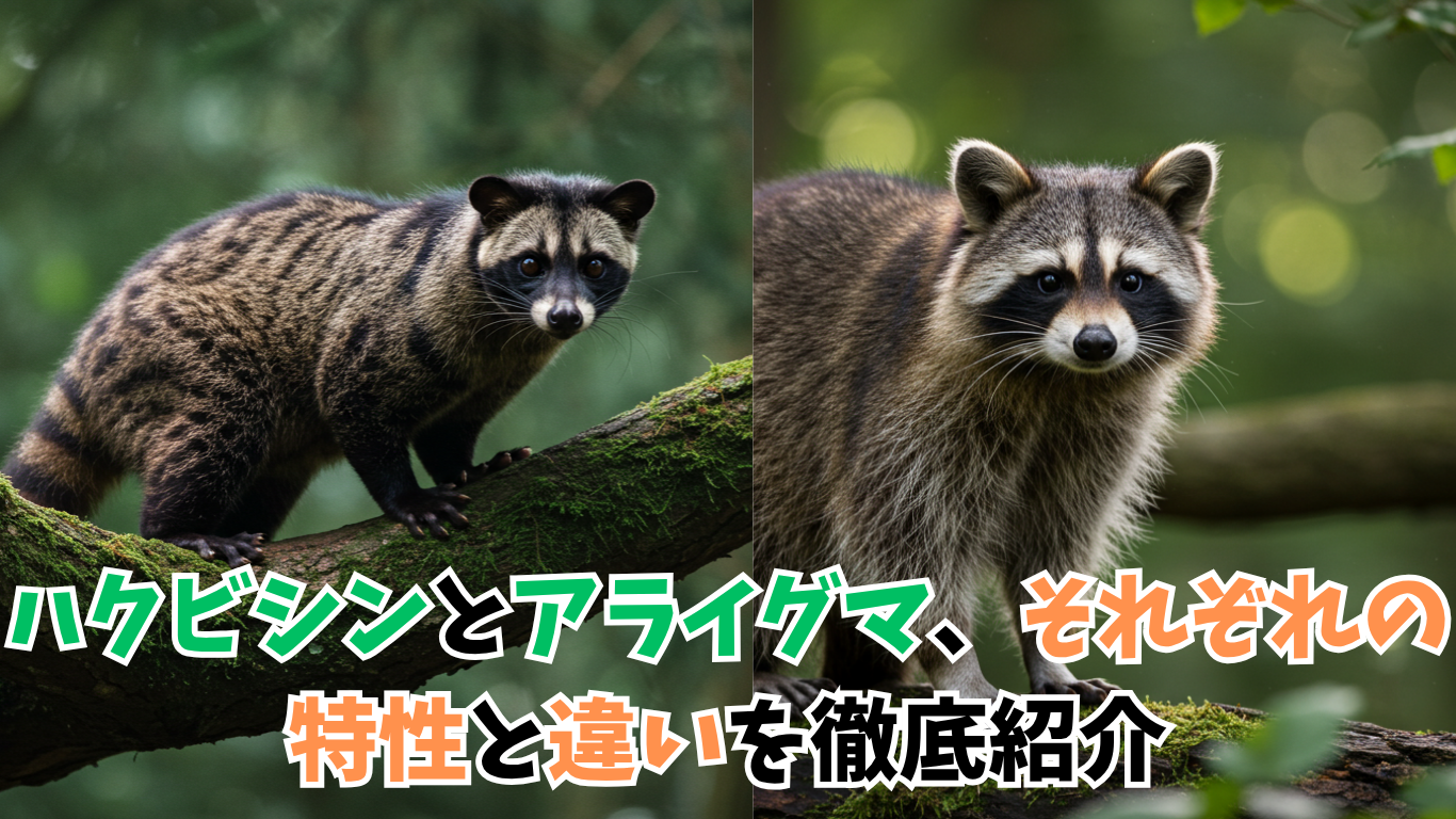 ハクビシンとアライグマ、それぞれの特性と違いを徹底紹介