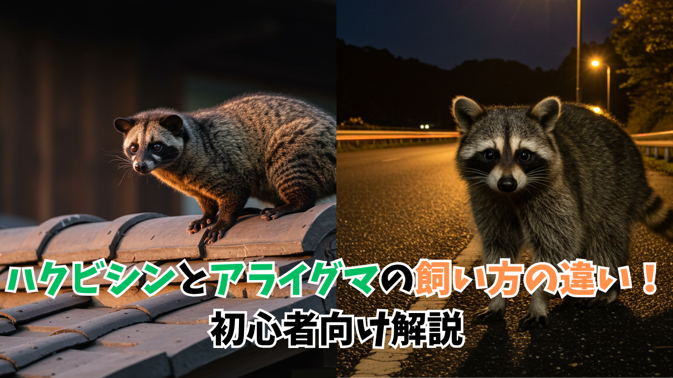 ハクビシンとアライグマの飼い方の違い！初心者向け解説