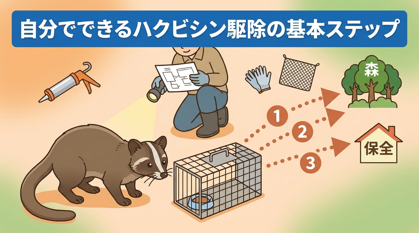 ハクビシン駆除の基本手順