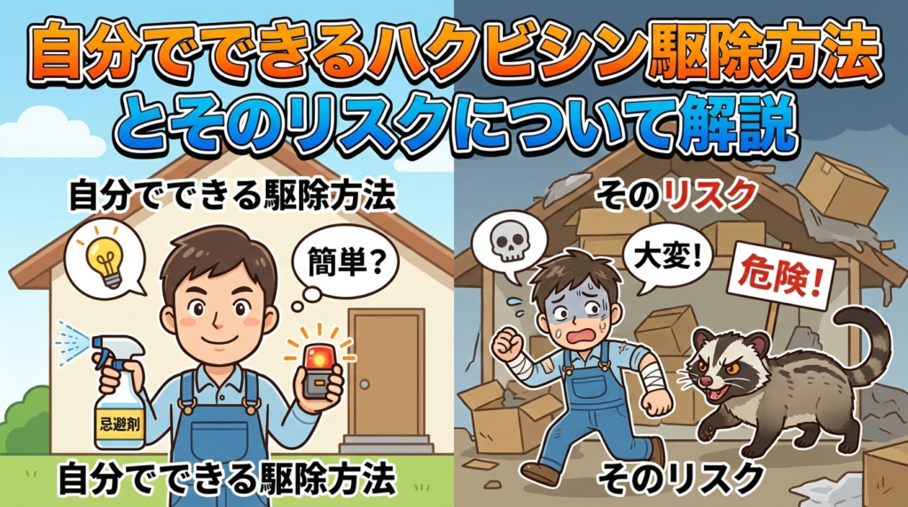 自分でできるハクビシン駆除方法とそのリスクについて解説