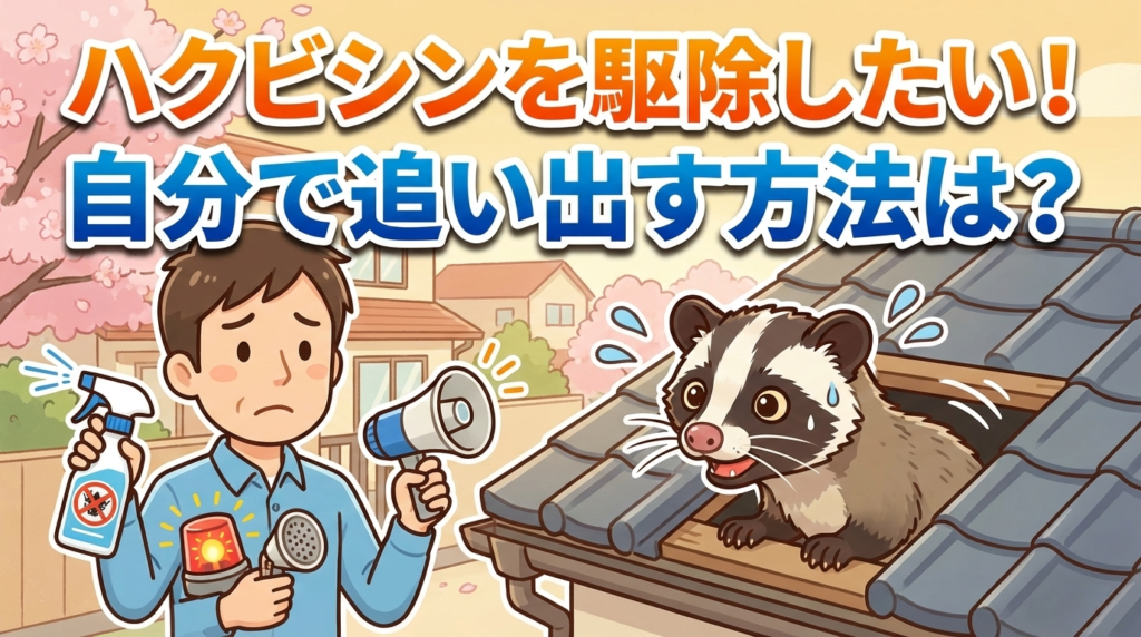 ハクビシンを駆除したい！自分で追い出す方法は？