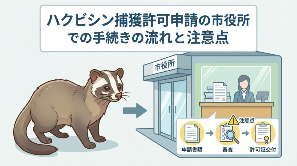 市役所へのハクビシン捕獲許可申請の流れと注意点