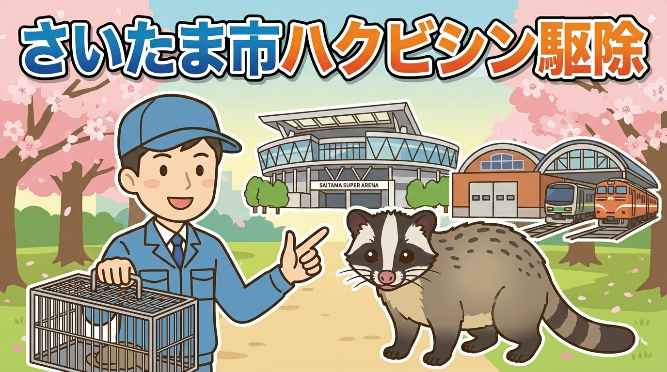 さいたま市ハクビシン駆除