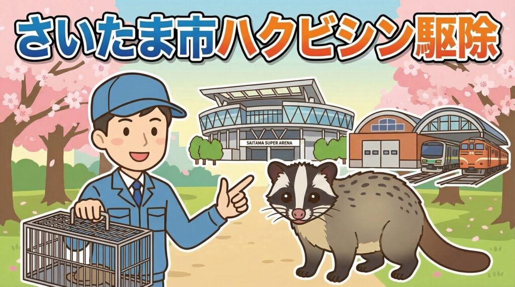 ハクビシン駆除　さいたま市