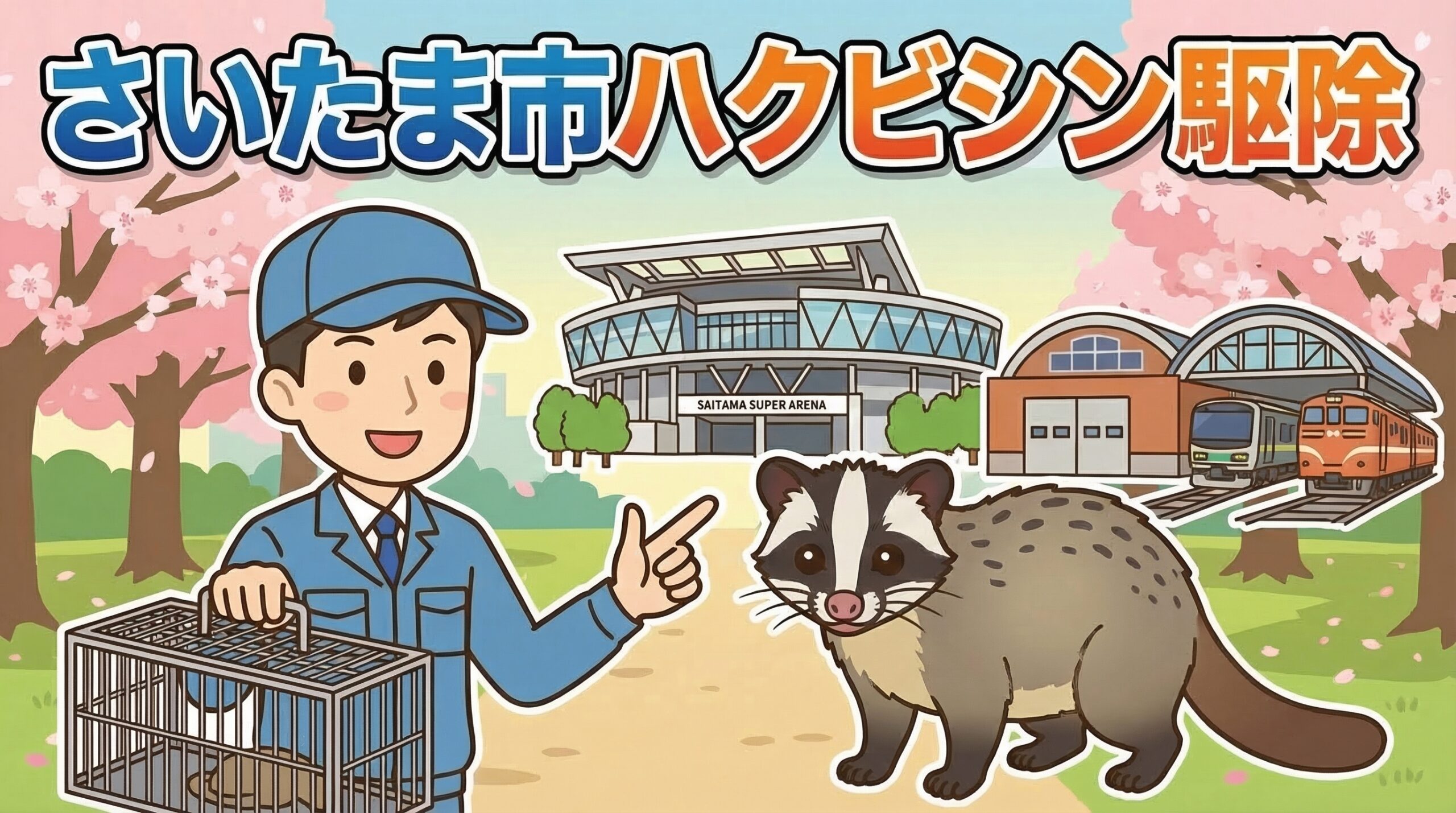 ハクビシン駆除　さいたま市