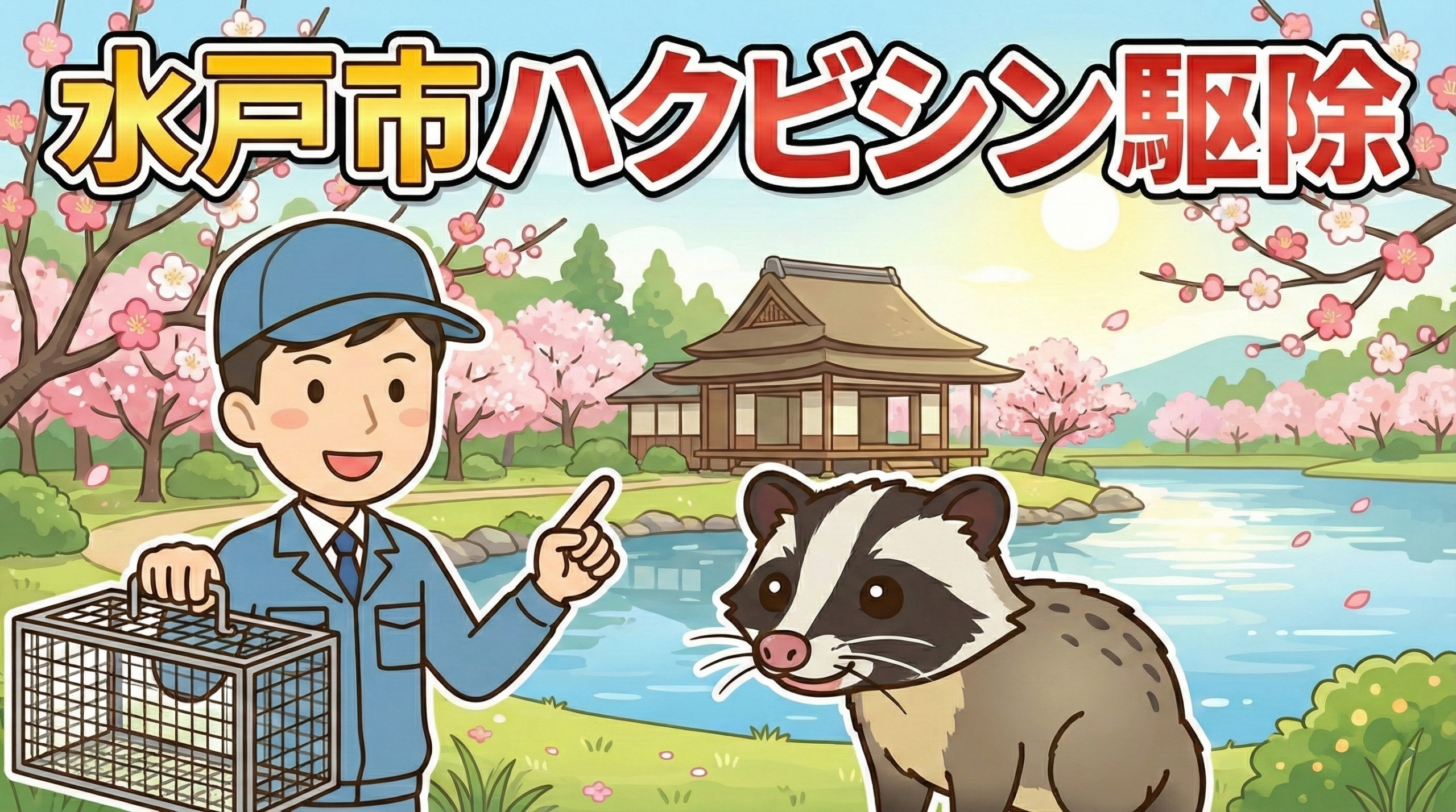 水戸市ハクビシン駆除