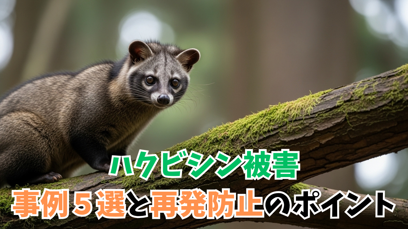 ハクビシン被害事例５選と再発防止のポイント