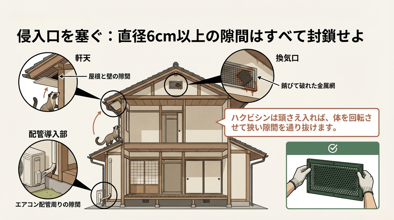 前橋市ハクビシン駆除