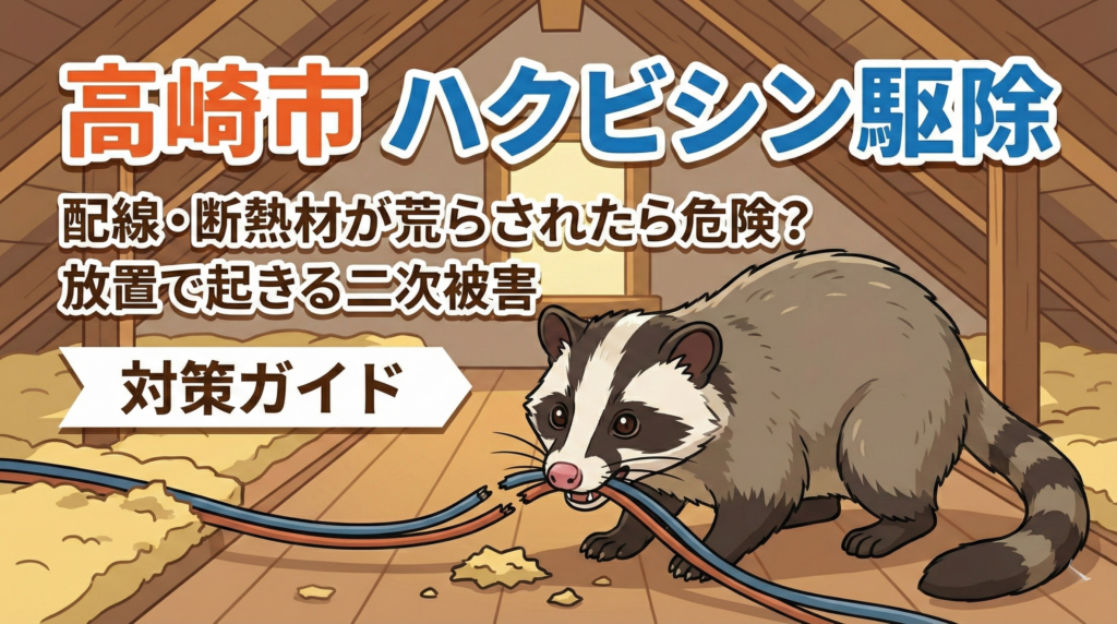 高崎市ハクビシン駆除