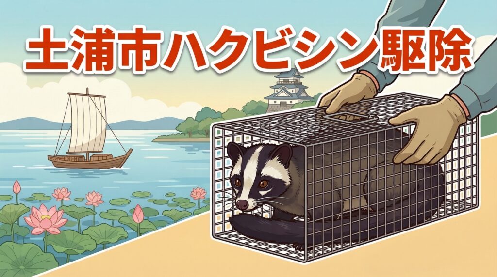 ハクビシン駆除　土浦市