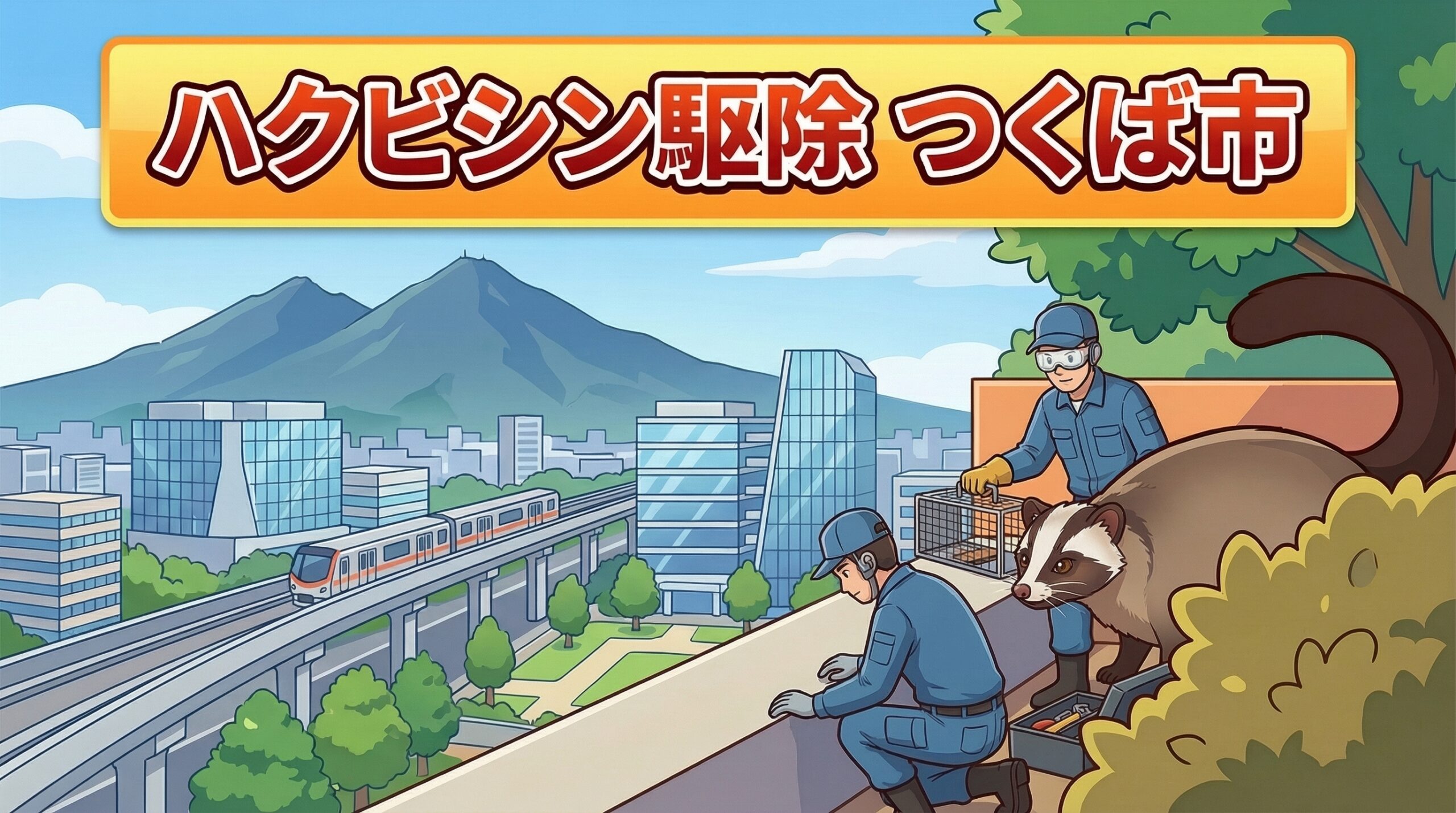 ハクビシン駆除　つくば市