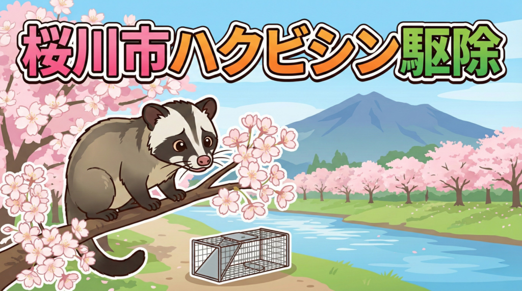 ハクビシン駆除　桜川市