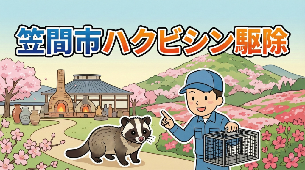 ハクビシン駆除　笠間市