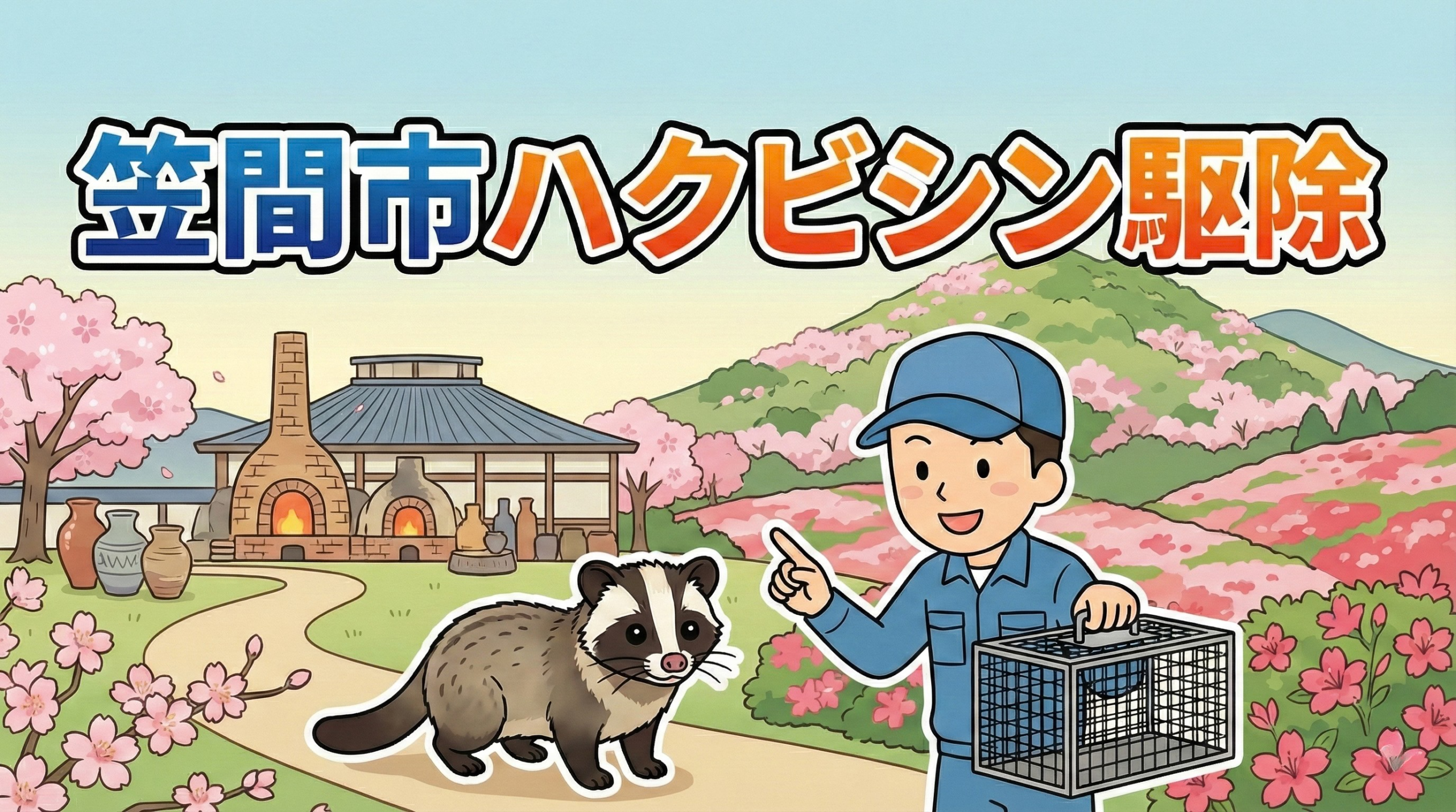 笠間市ハクビシン駆除