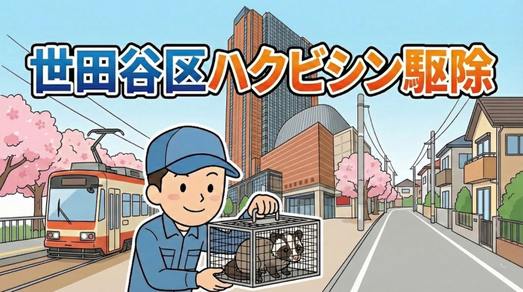 ハクビシン駆除　世田谷区