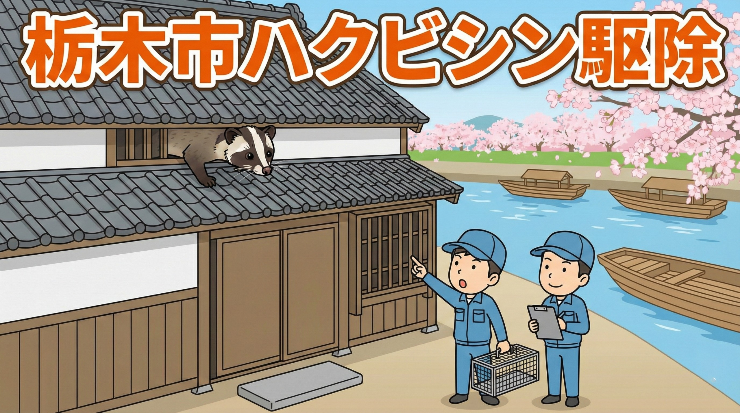 栃木市ハクビシン駆除