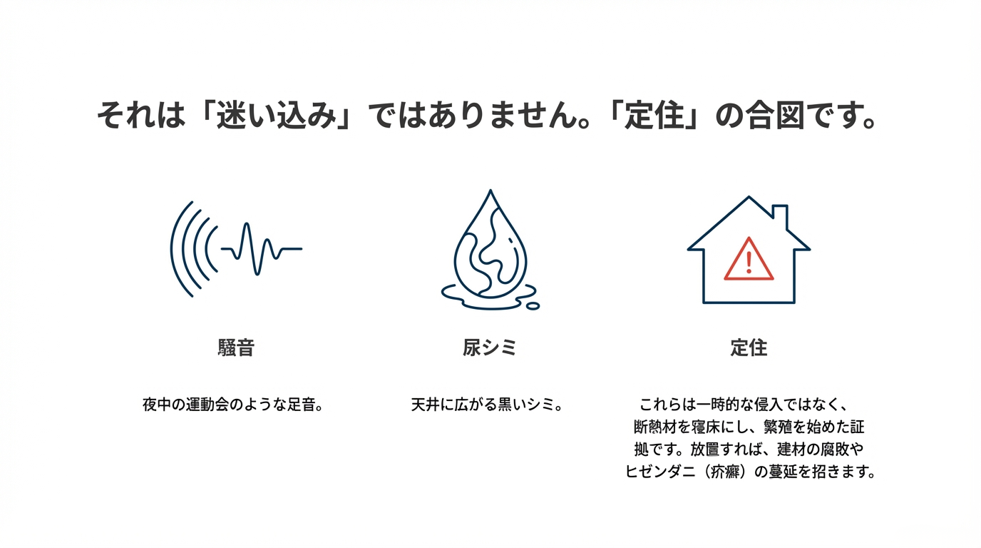 坂東市ハクビシン駆除