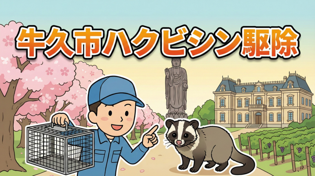 ハクビシン駆除　牛久市