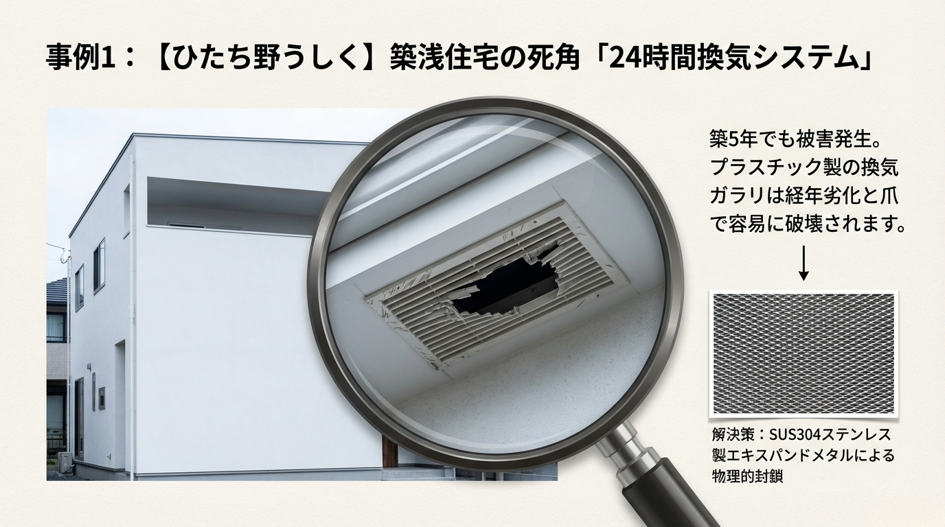 牛久市ハクビシン駆除