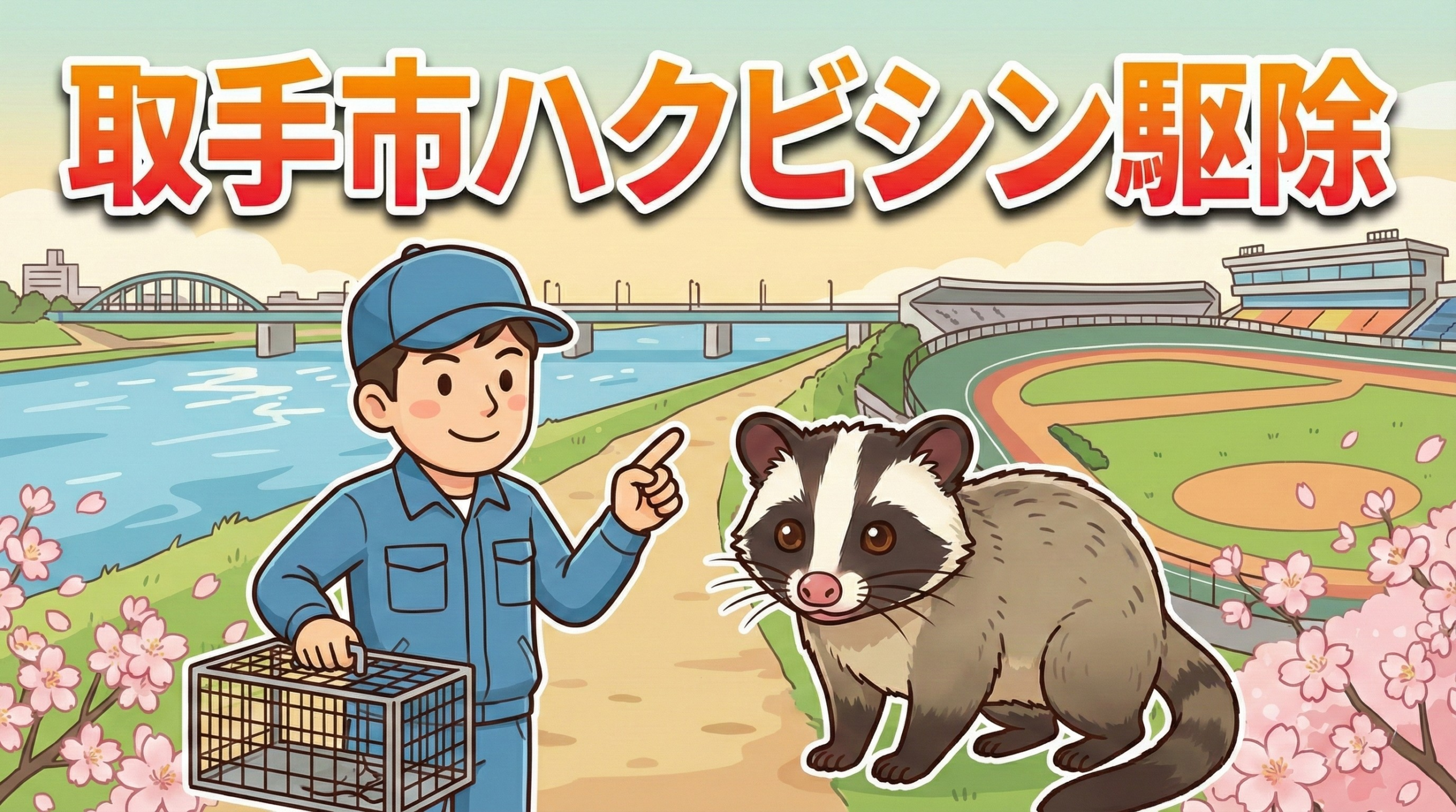 ハクビシン駆除　取手市