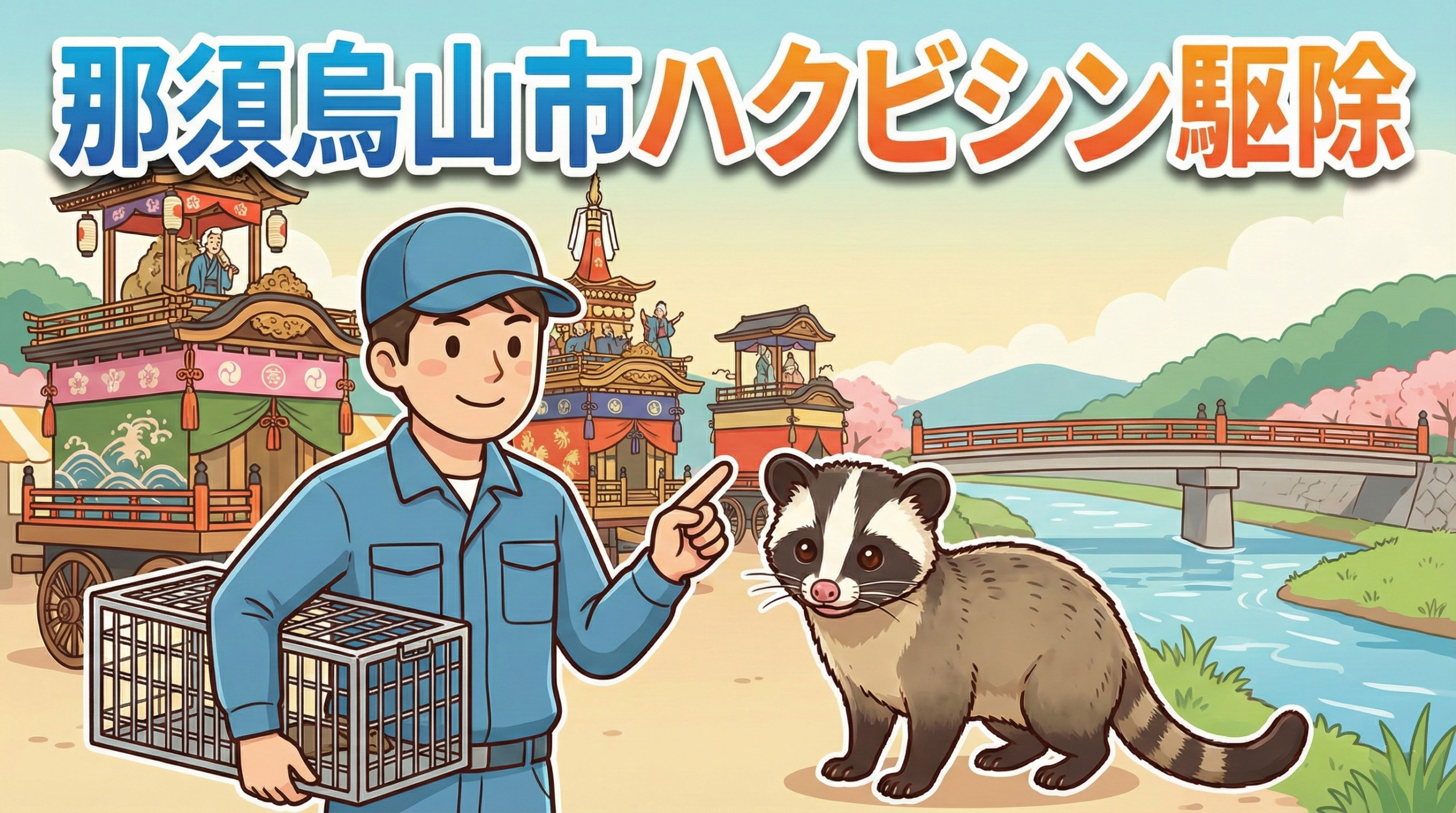 那須烏山市ハクビシン駆除