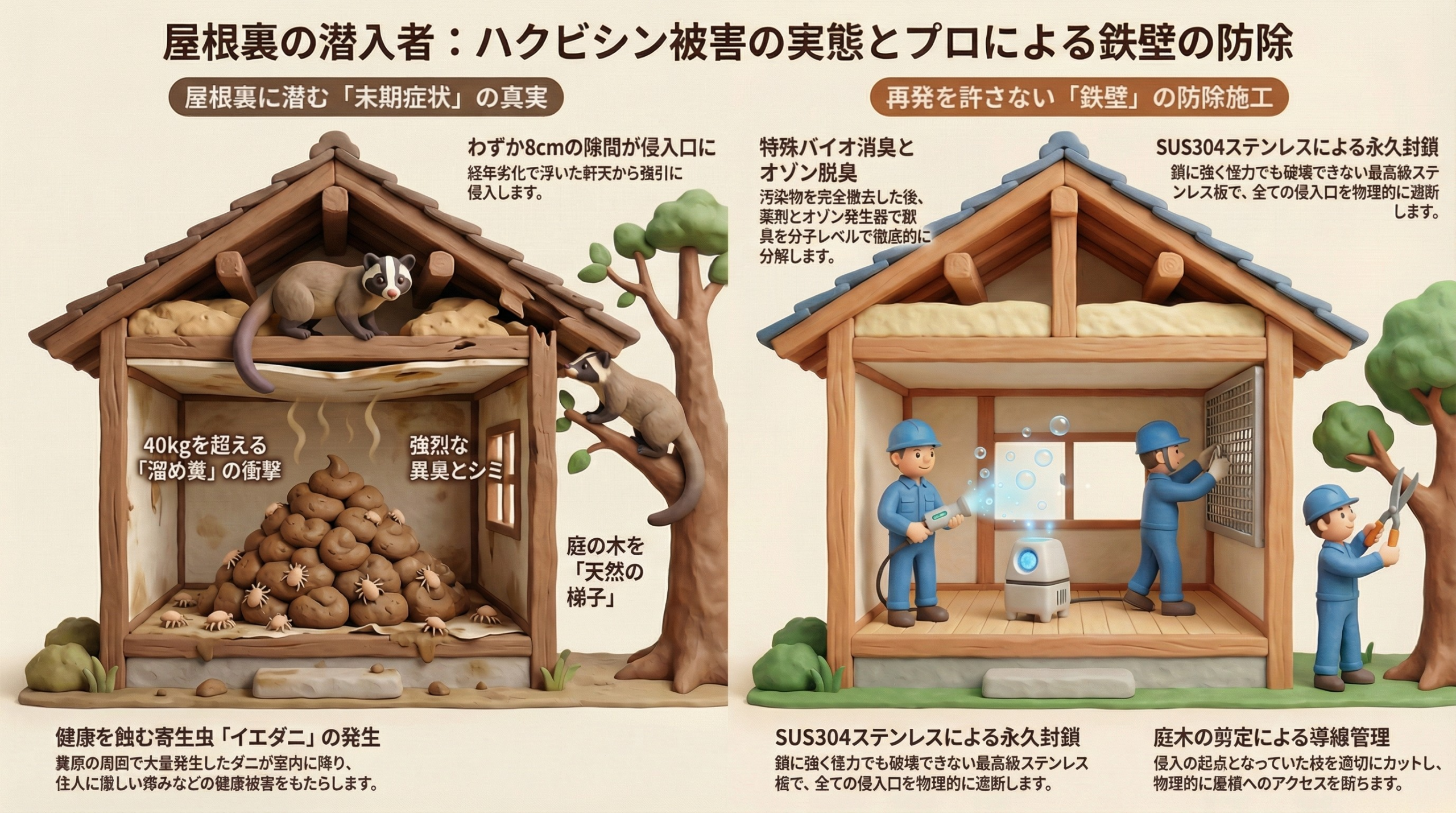 ハクビシン駆除　千葉市
