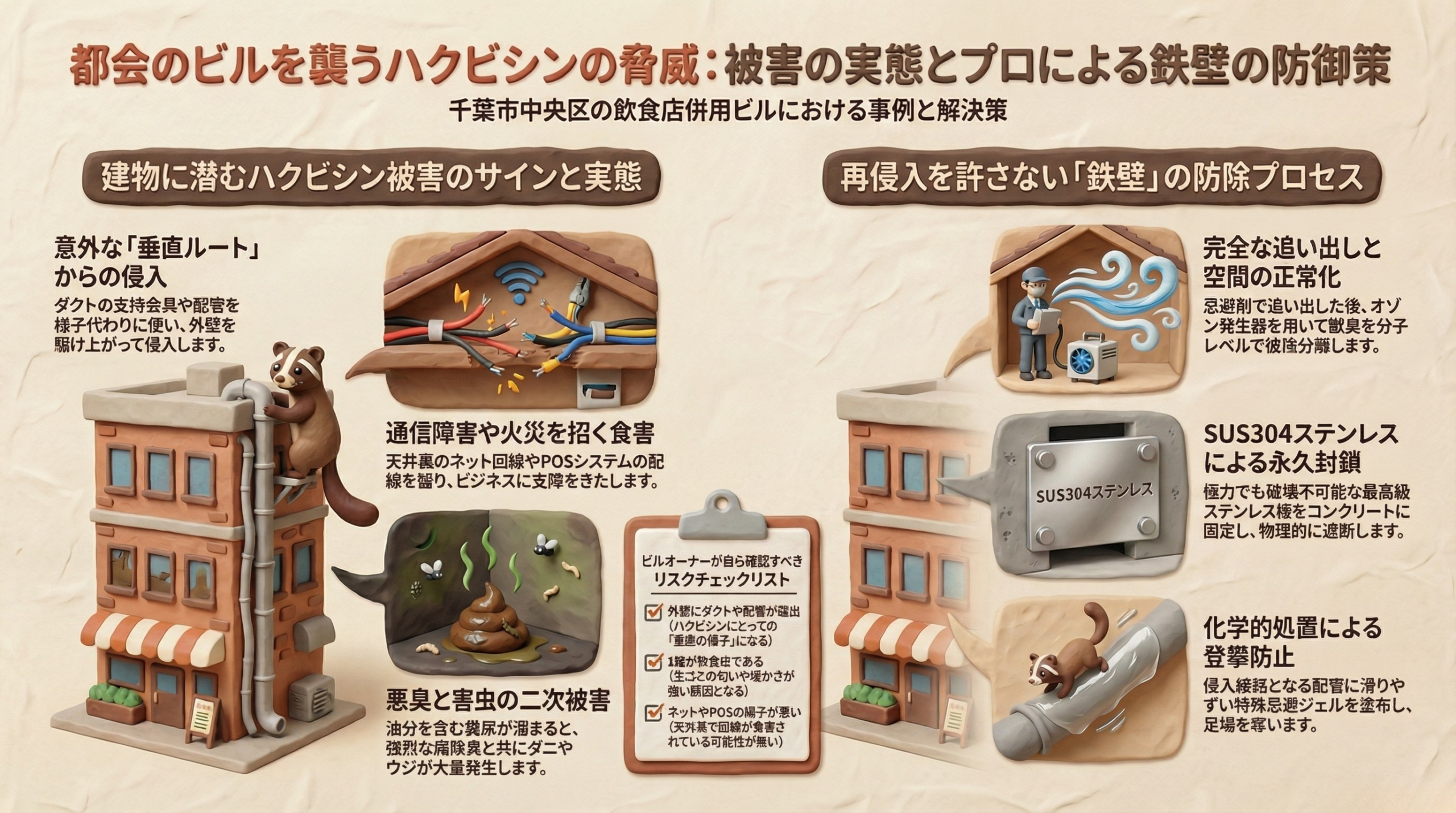 ハクビシン駆除　千葉市