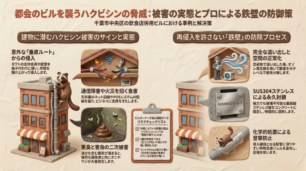 ハクビシン駆除　千葉市