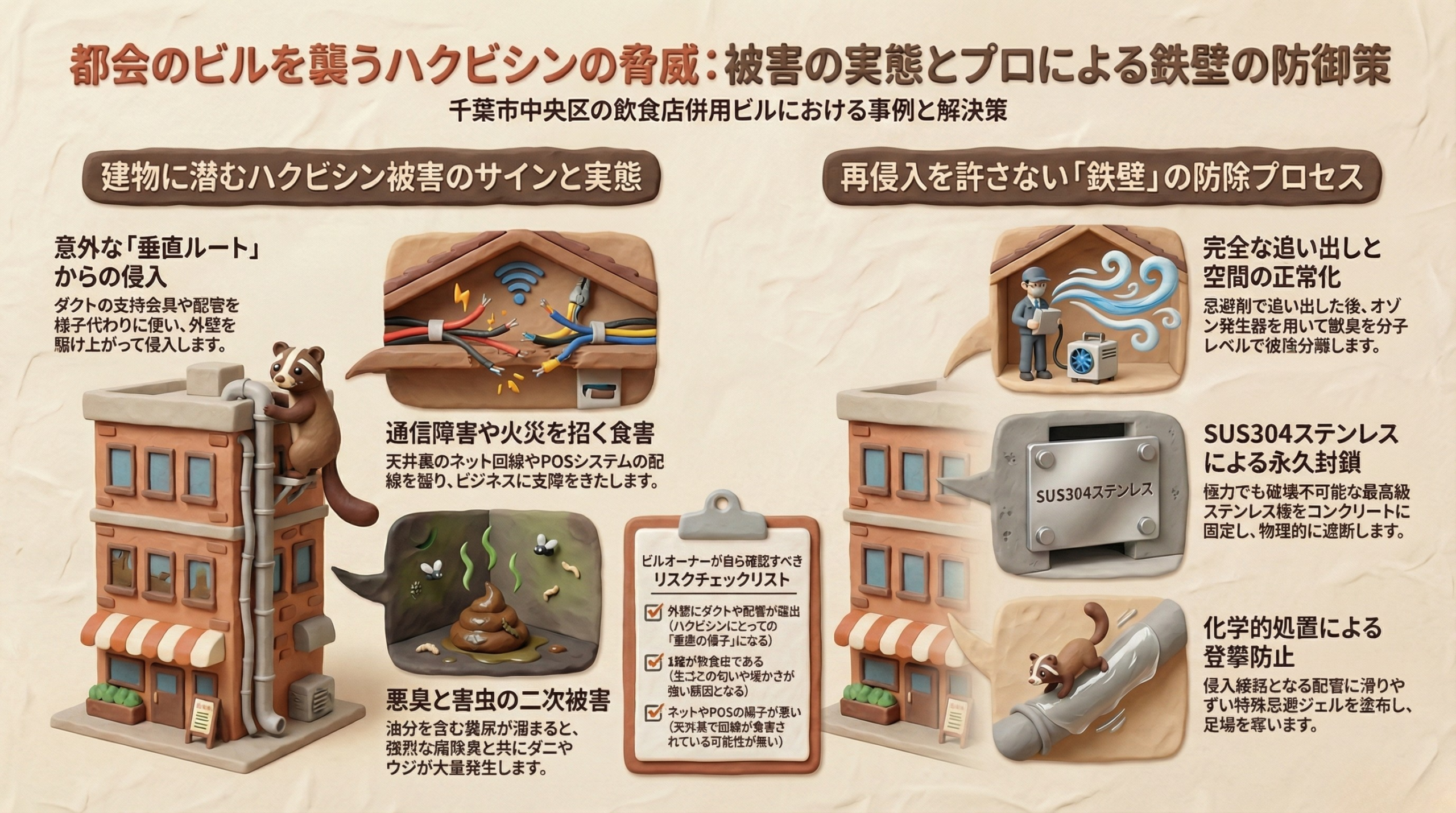 ハクビシン駆除　千葉市