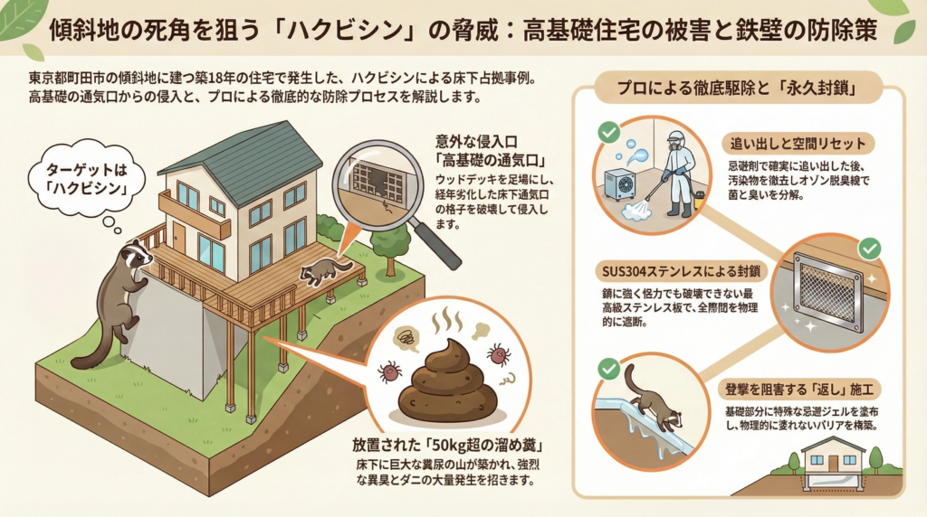 ハクビシン駆除　町田市