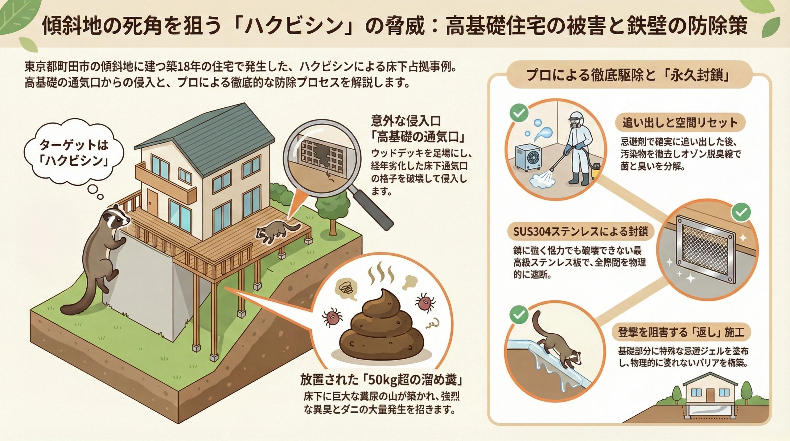 ハクビシン駆除　町田市