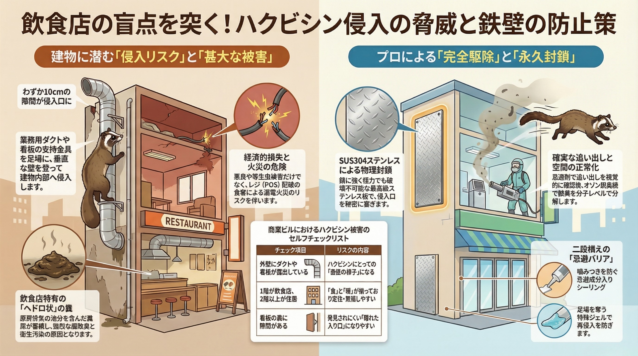 ハクビシン駆除　千葉市