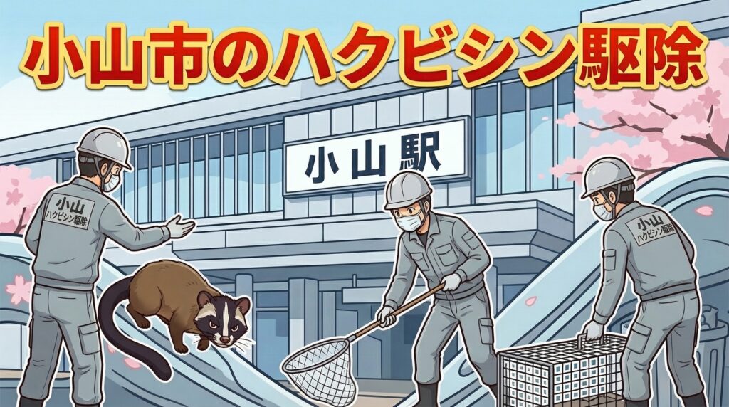ハクビシン駆除　小山市