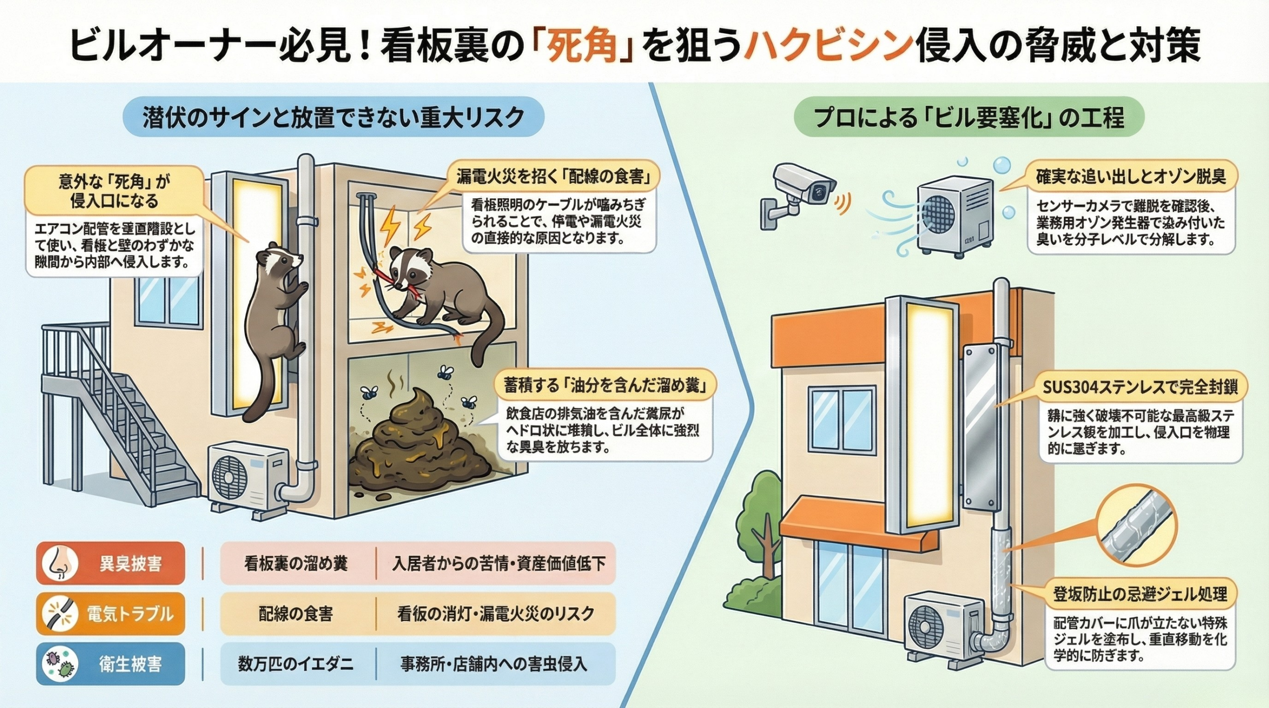 ハクビシン駆除　町田市
