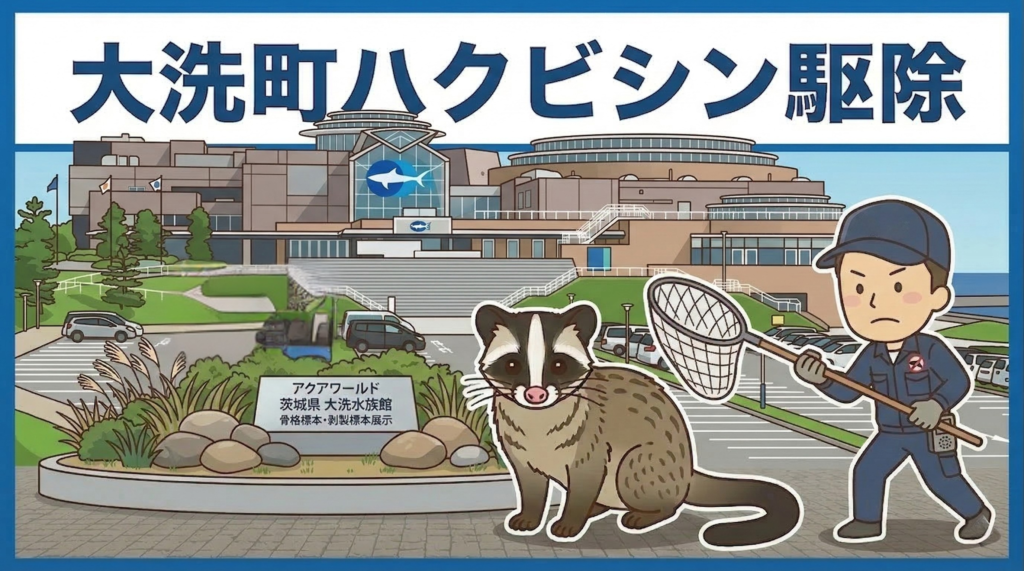 ハクビシン駆除　大洗町