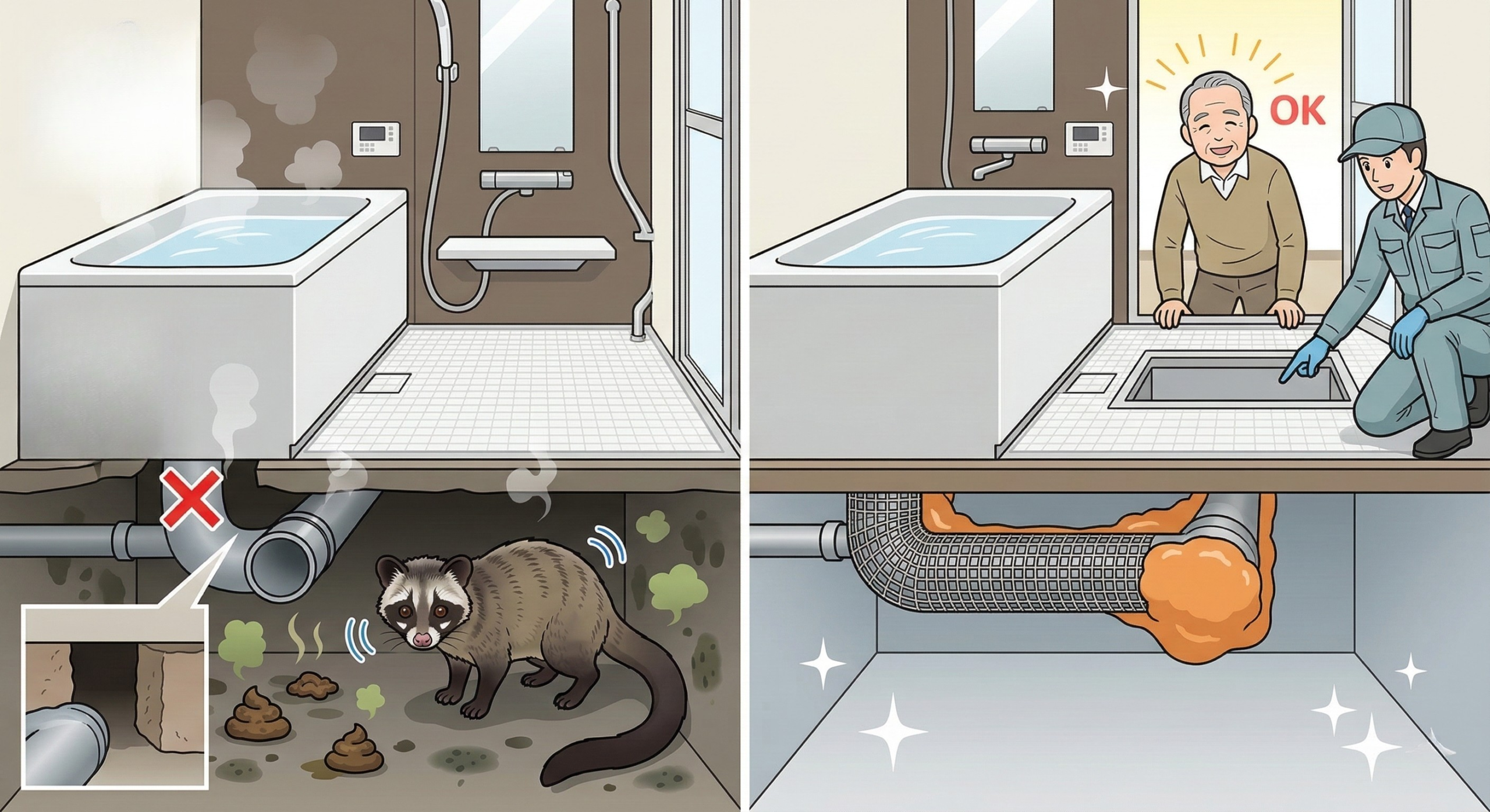 最新施工事例：ユニットバスの裏側という死角「基礎貫通部の落とし穴」