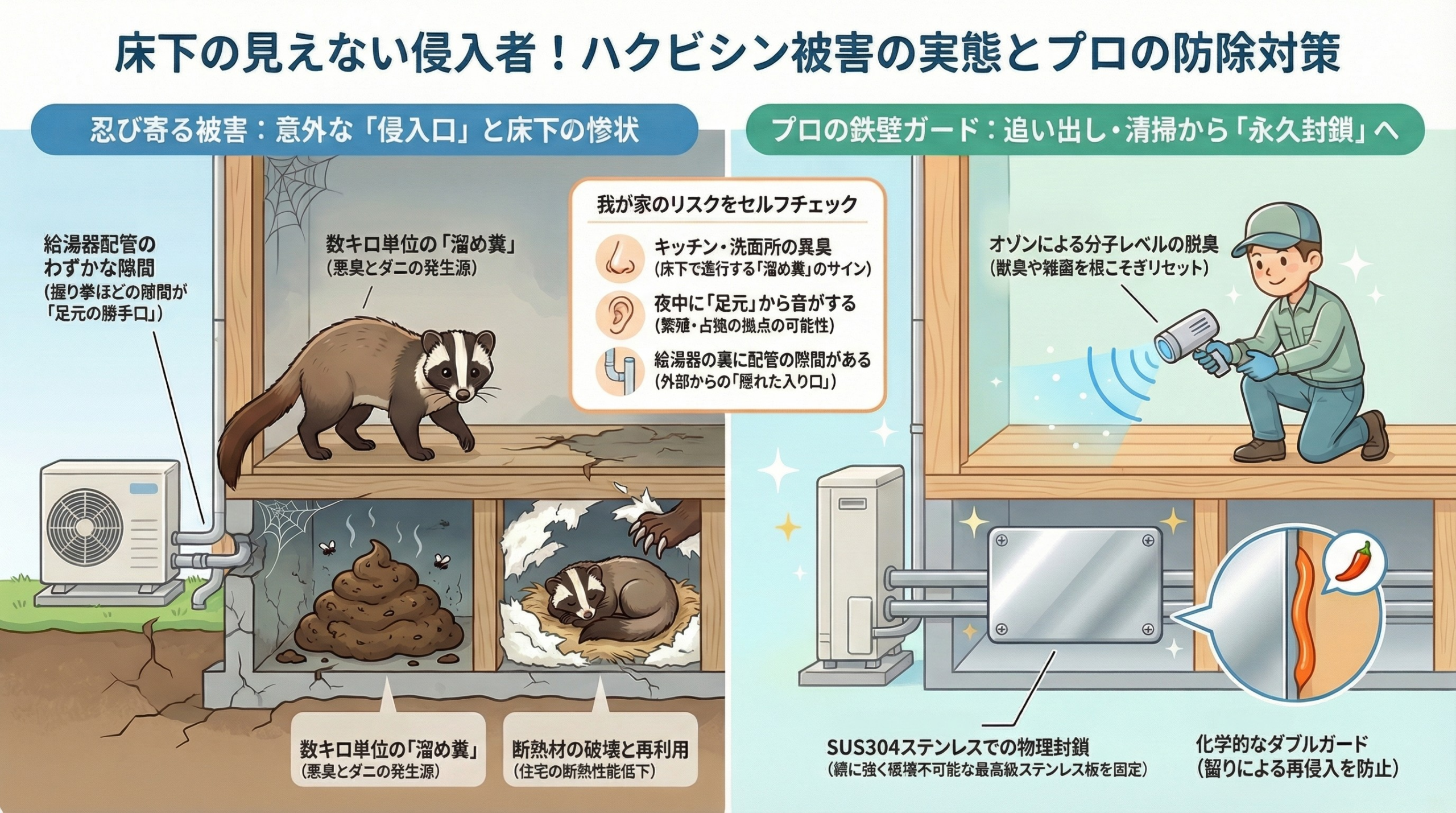ハクビシン駆除　千葉市