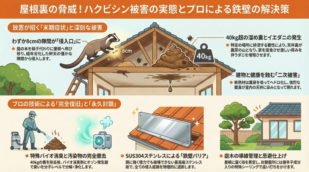 ハクビシン駆除　町田市