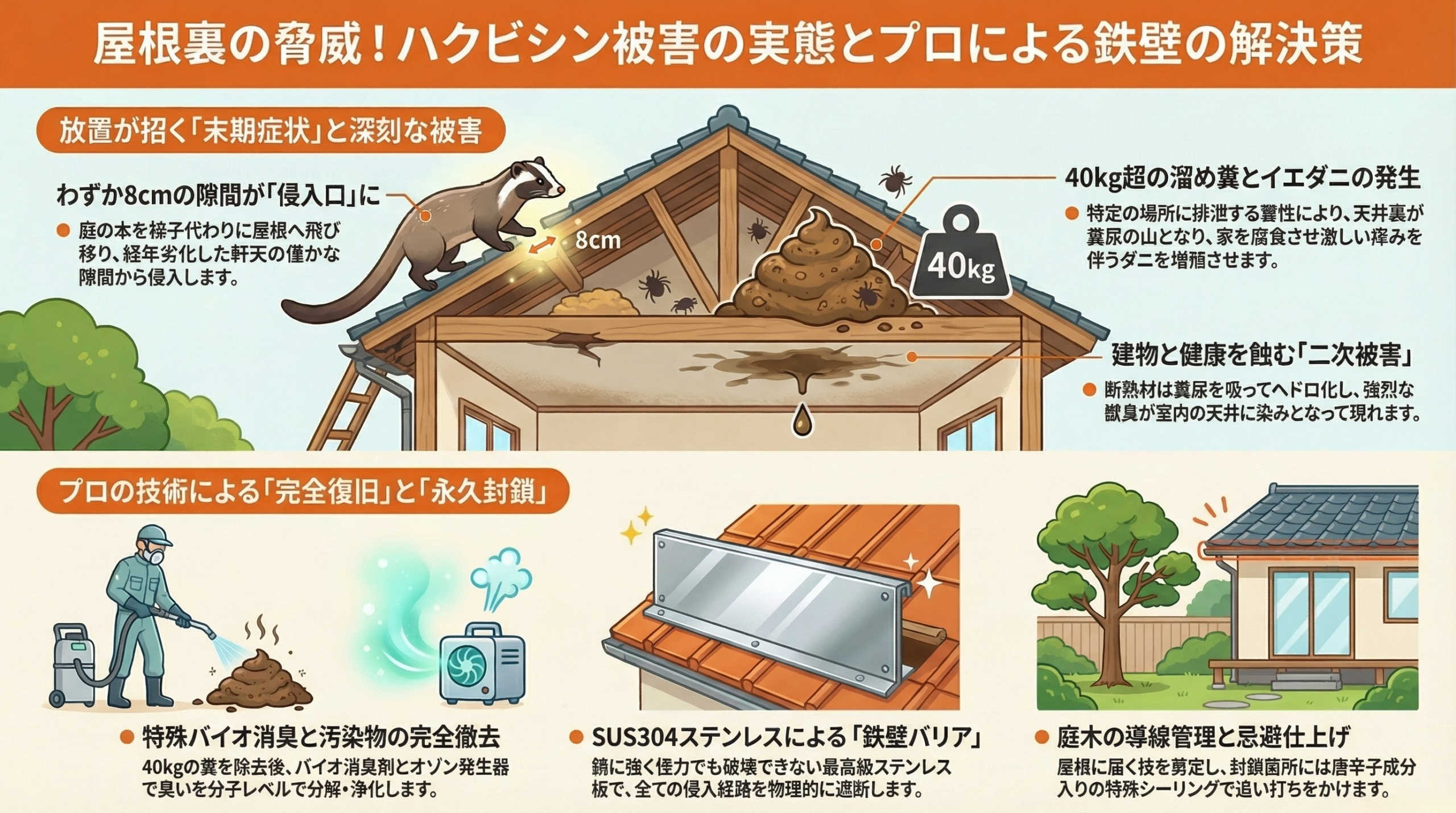 ハクビシン駆除　町田市