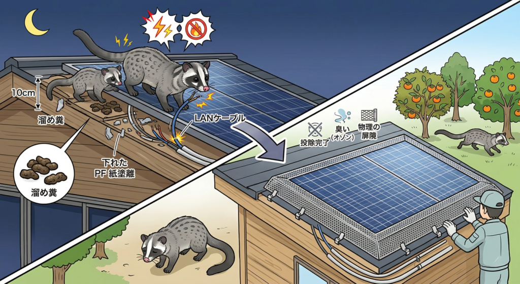 ハクビシン駆除　杉並区