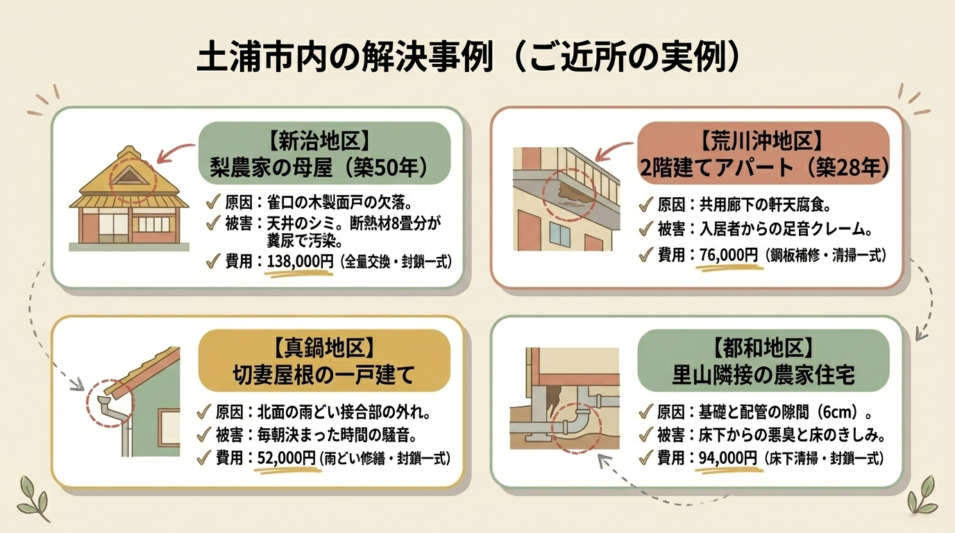 ハクビシン駆除　土浦市