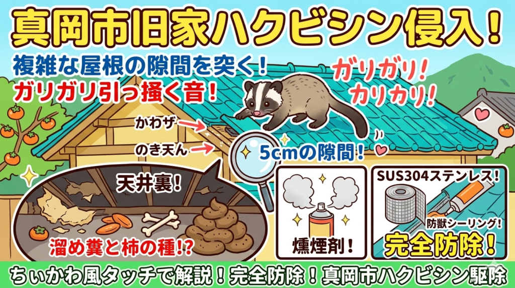 ハクビシン駆除　真岡市