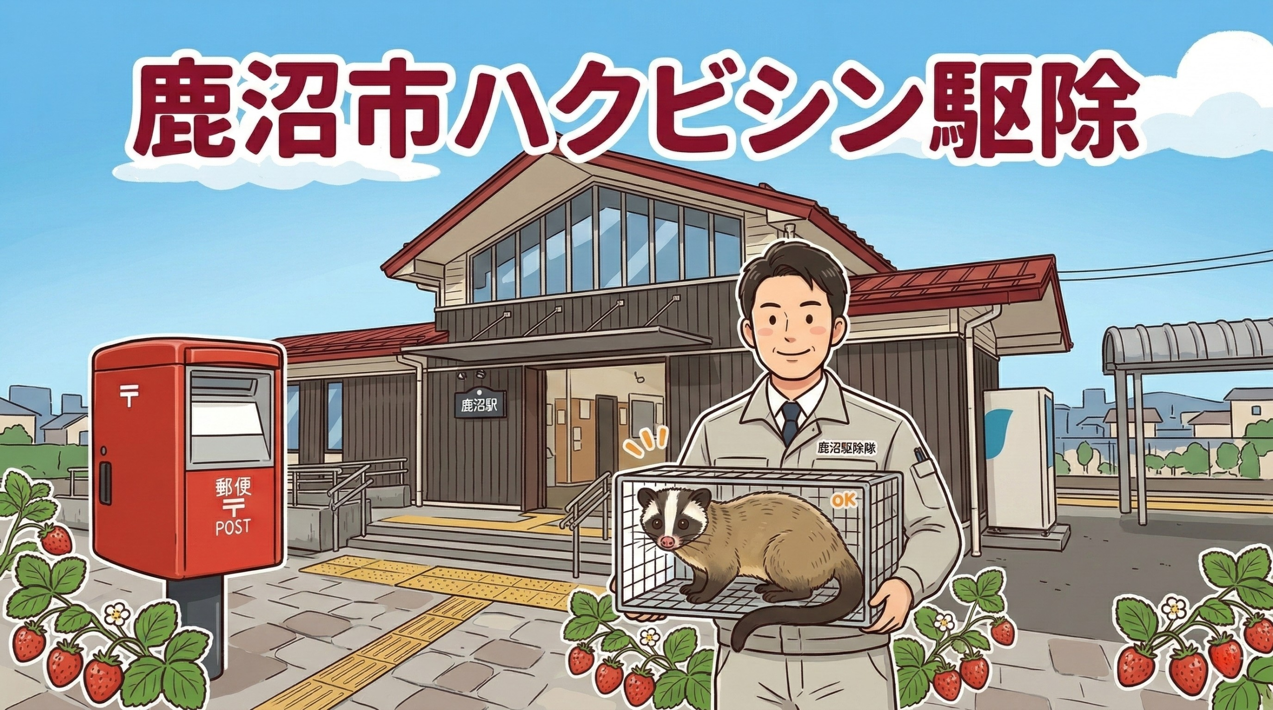 ハクビシン駆除　鹿沼市